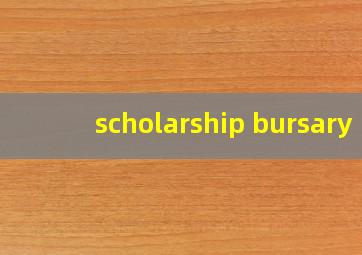 scholarship bursary